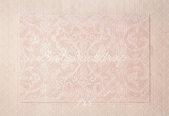 Kate Pink Ornate Damask Pattern Floor Printed Backdrop Designed by Kate Image