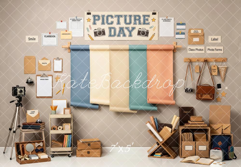 Kate Picture Day School Photography Yearbook Studio Printed Backdrop Designed by Patty Roberts