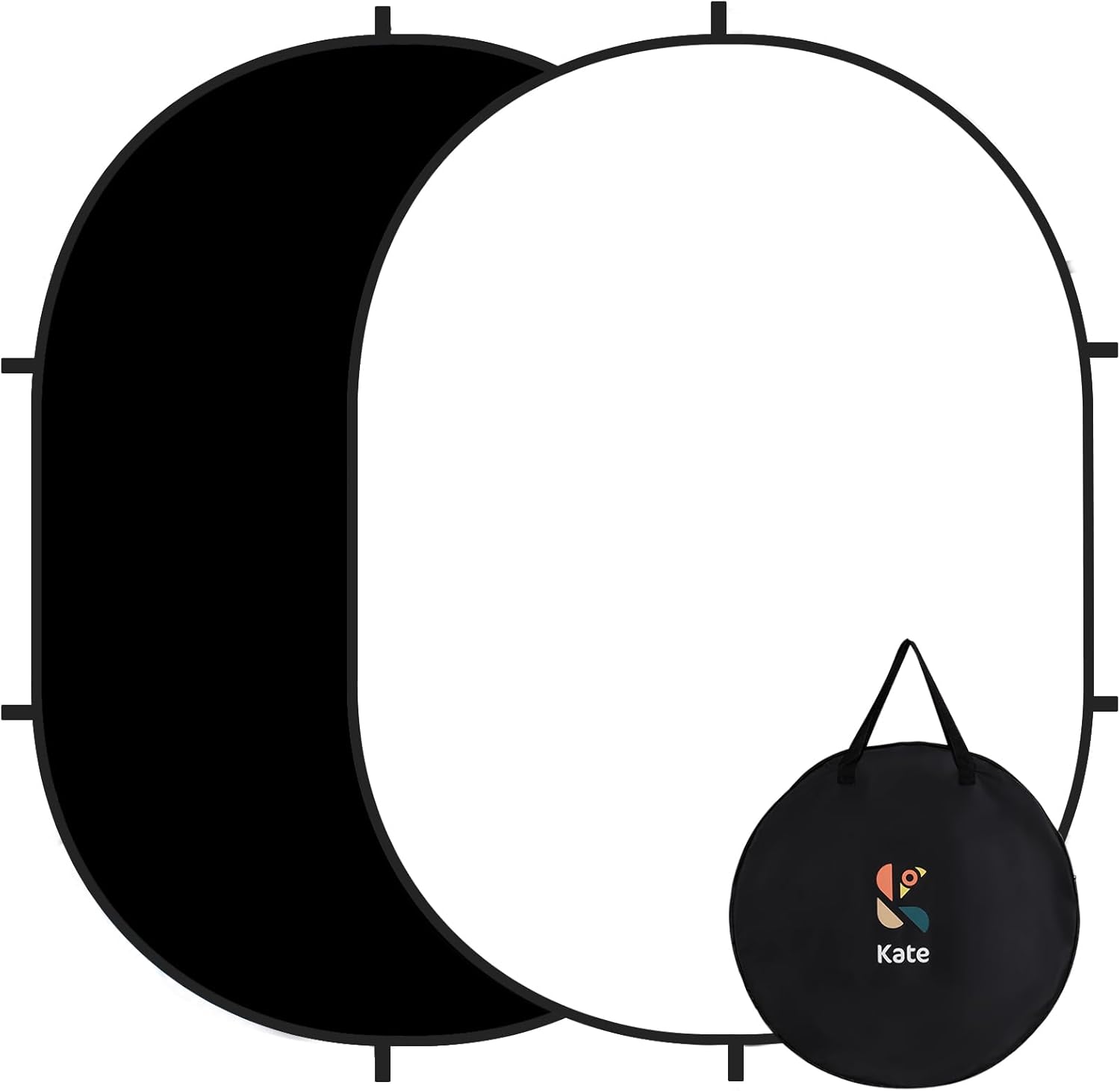 Kate Collapsible Backdrop Audition Backdrop for Headshot Photography, Video Conference, Live Streaming 5X6.5ft(1.5x2m)(US Only)