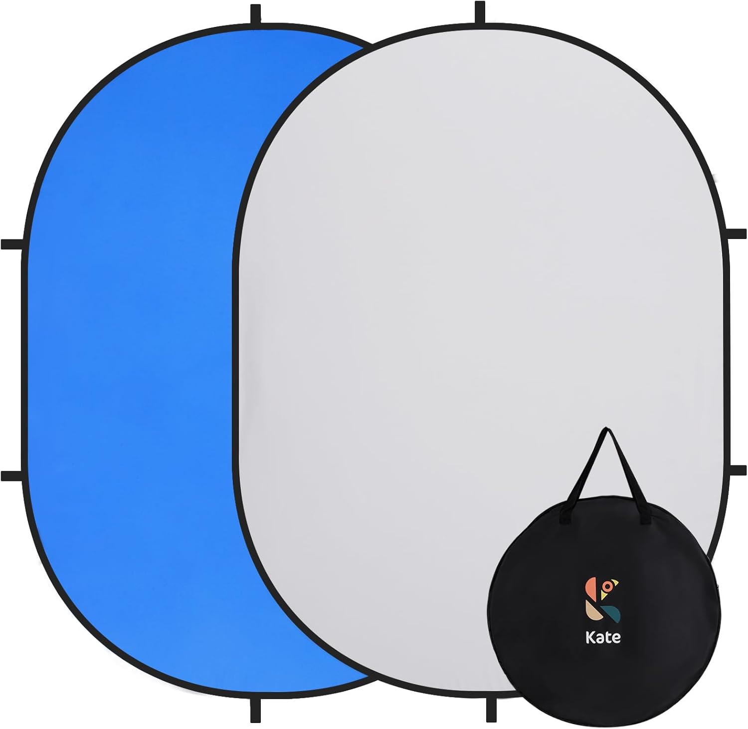 Kate Collapsible Backdrop Audition Backdrop for Headshot Photography, Video Conference, Live Streaming 5X6.5ft(1.5x2m)(US Only)