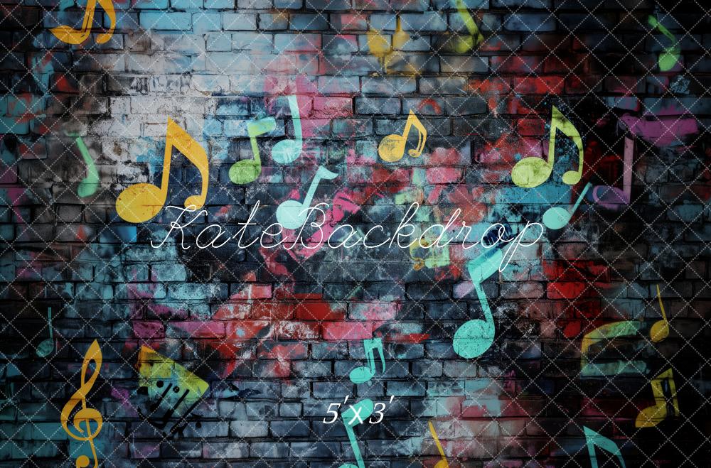 Kate Musical Graffiti Brick Wall Backdrop Designed by Patty Roberts