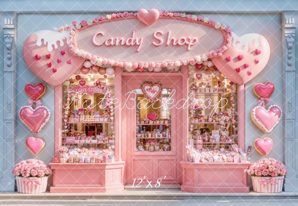Fondo Rosa de Corazones de Dulces Designed by Emetselch