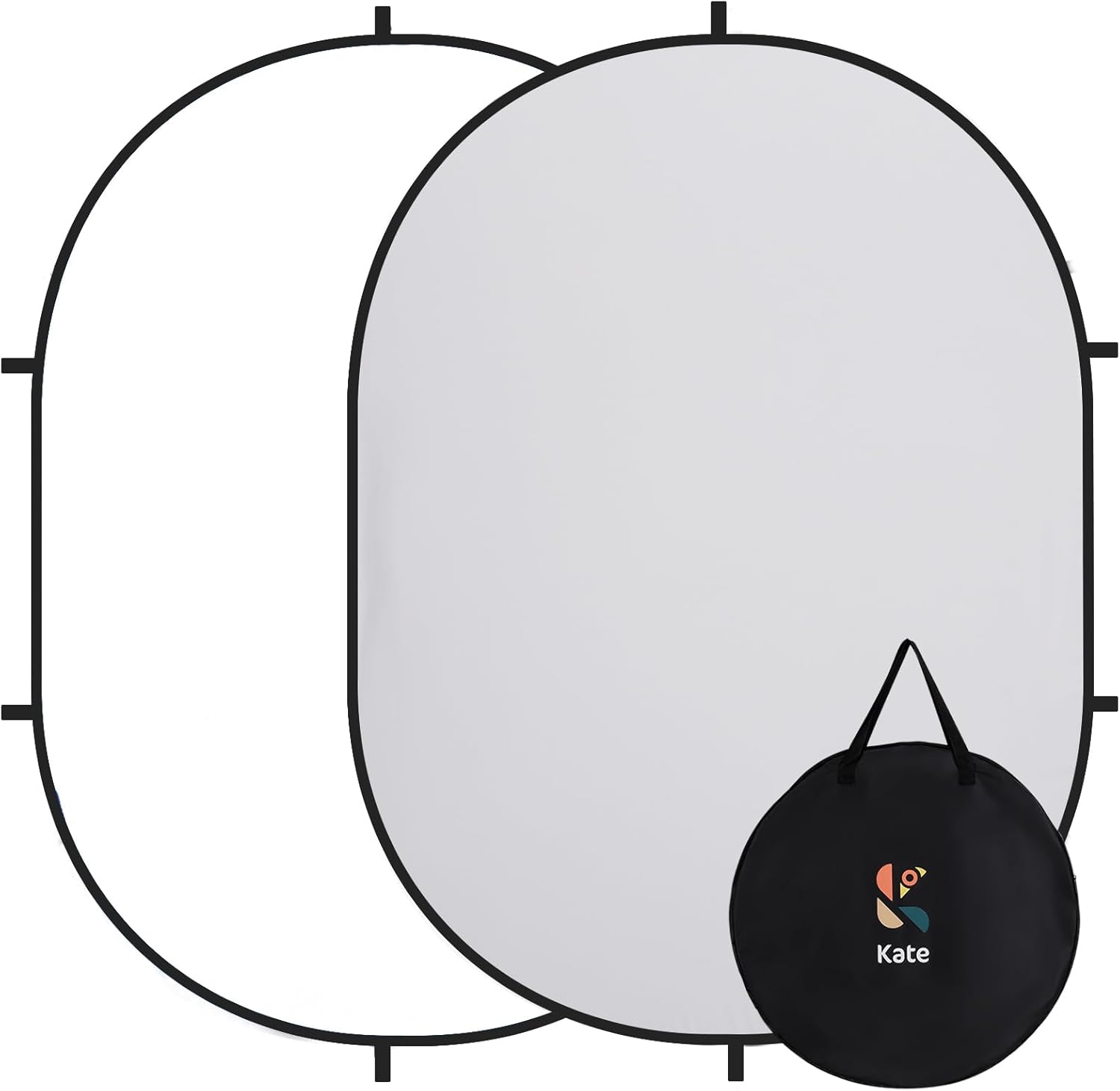 Kate Collapsible Backdrop Audition Backdrop for Headshot Photography, Video Conference, Live Streaming 5X6.5ft(1.5x2m)(US Only)