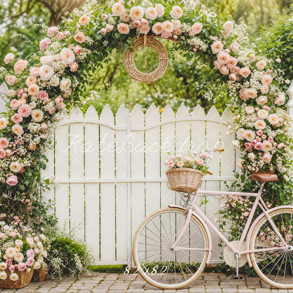 Kate Spring Flower Arch Bicycle Garden Backdrop Designed by Emetselch