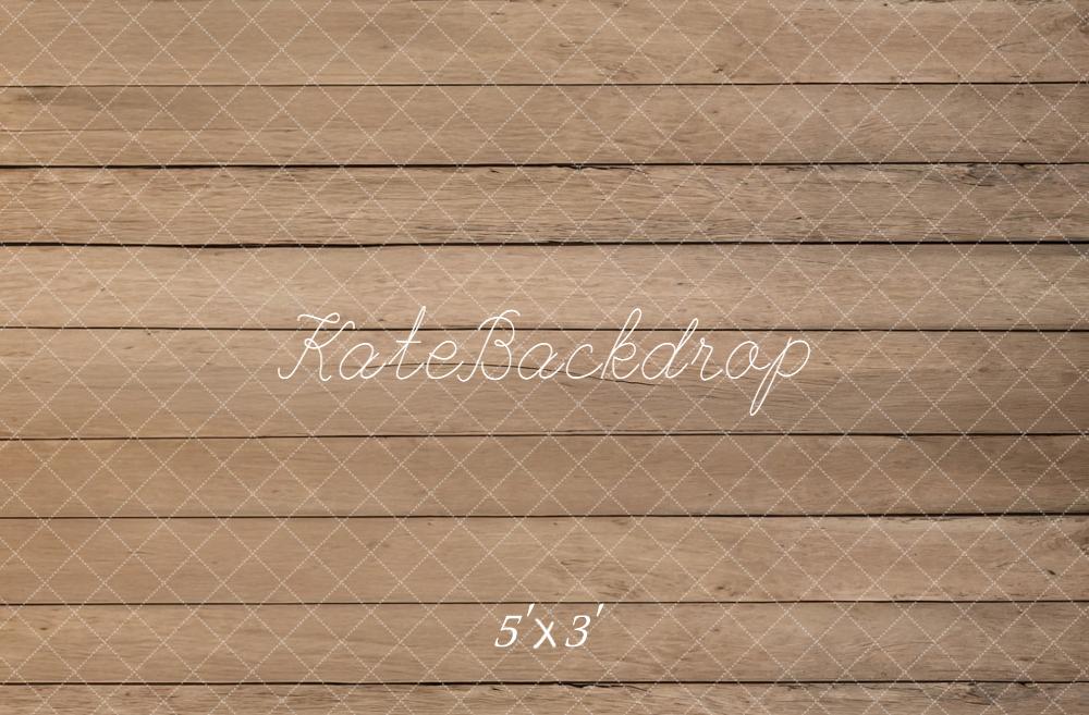 Kate Brown Wood Plank Wall Printed Backdrop Designed by Emetselch