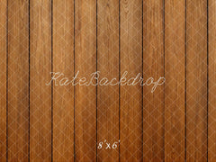 Kate Brown Wooden Plank Rustic Floor Printed Backdrop Designed by Kate Image