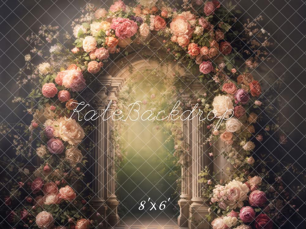 Fondo de Jardín con Arco de Flores de Arte Fino Designed by Emetselch