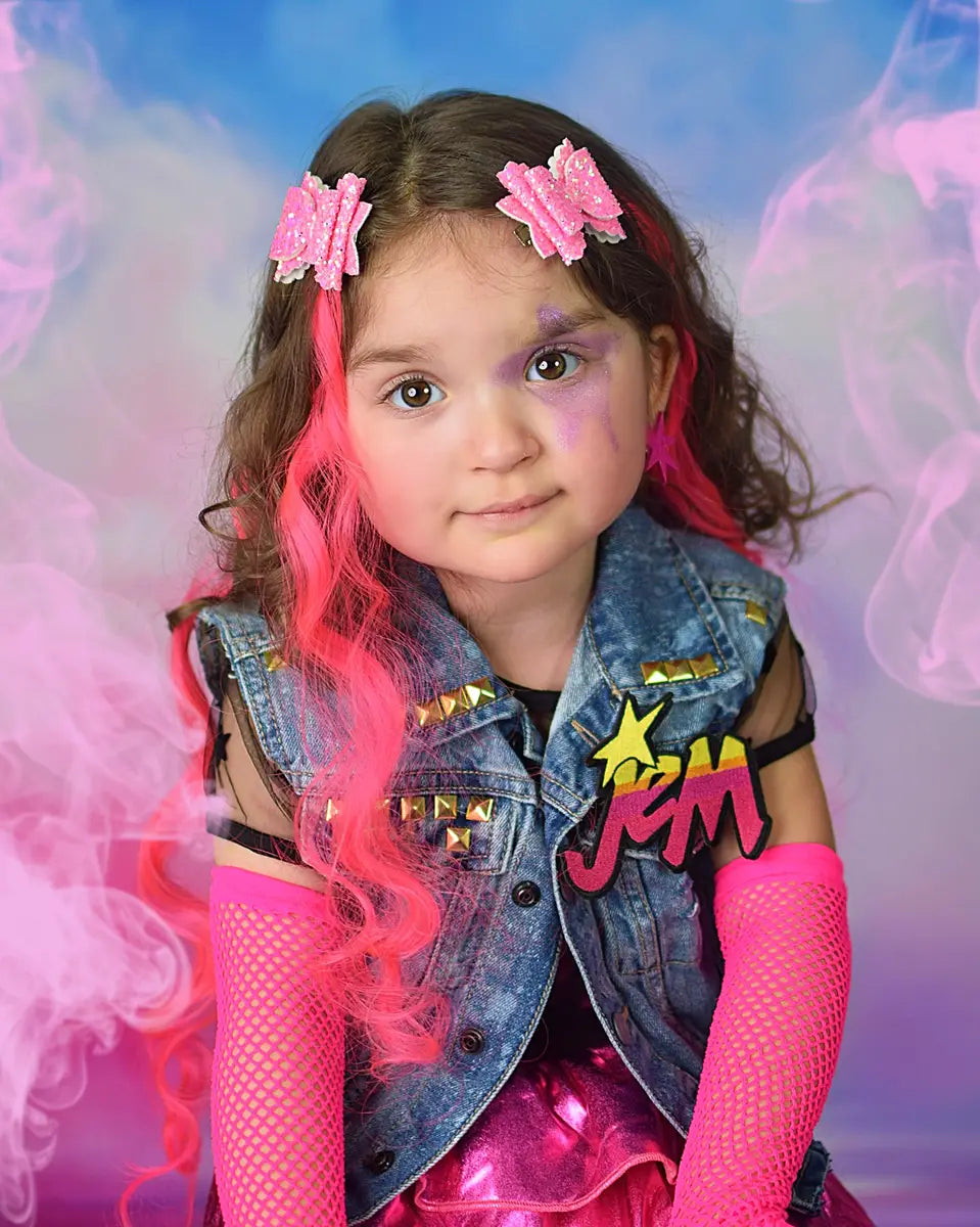 Fondo de escenario de iluminación de humo rosa diseñado por Emetselch