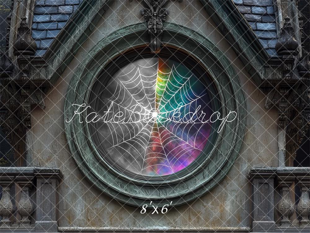 Fondo de Ventana Exterior de Telaraña Miércoles diseñado por Mini MakeBelieve