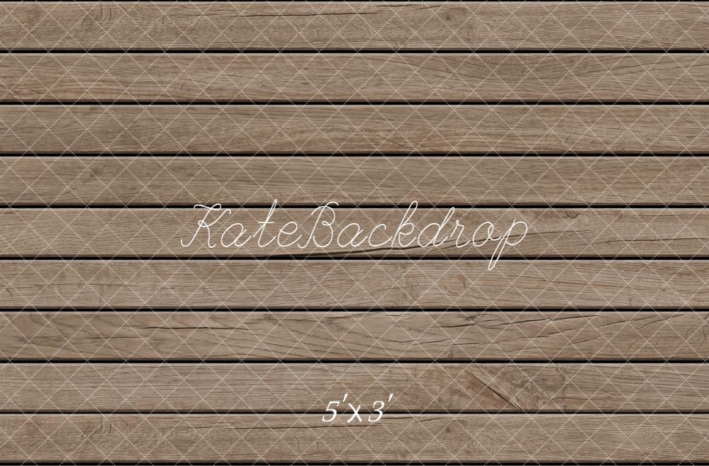 Kate Light Brown Wood Plank Floor Backdrop Designed by Kate Image