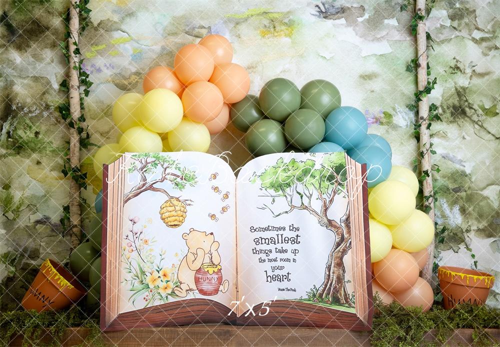 Libro di storie Hunny Balloon Sfondo Designed by Megan Leigh Photography