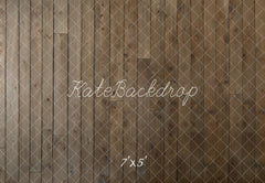 Kate Brown Wooden Plank Wall/Floor Printed Backdrop Designed by Kate Image