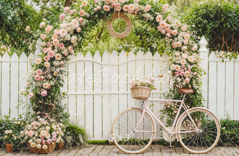 Kate Spring Flower Arch Bicycle Garden Backdrop Designed by Emetselch