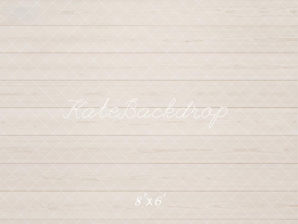 Kate Beige Wood Plank Floor Printed Backdrop Designed by Kate Image