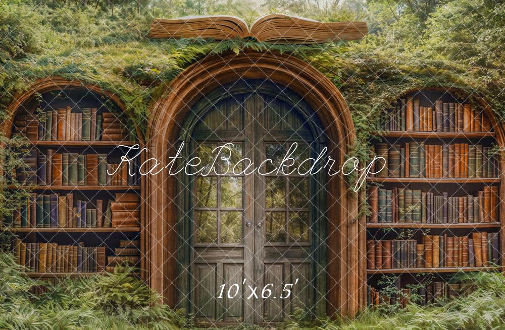 Puerta de arco de fondo de fantasía de regreso a la escuela diseñada por Emetselch