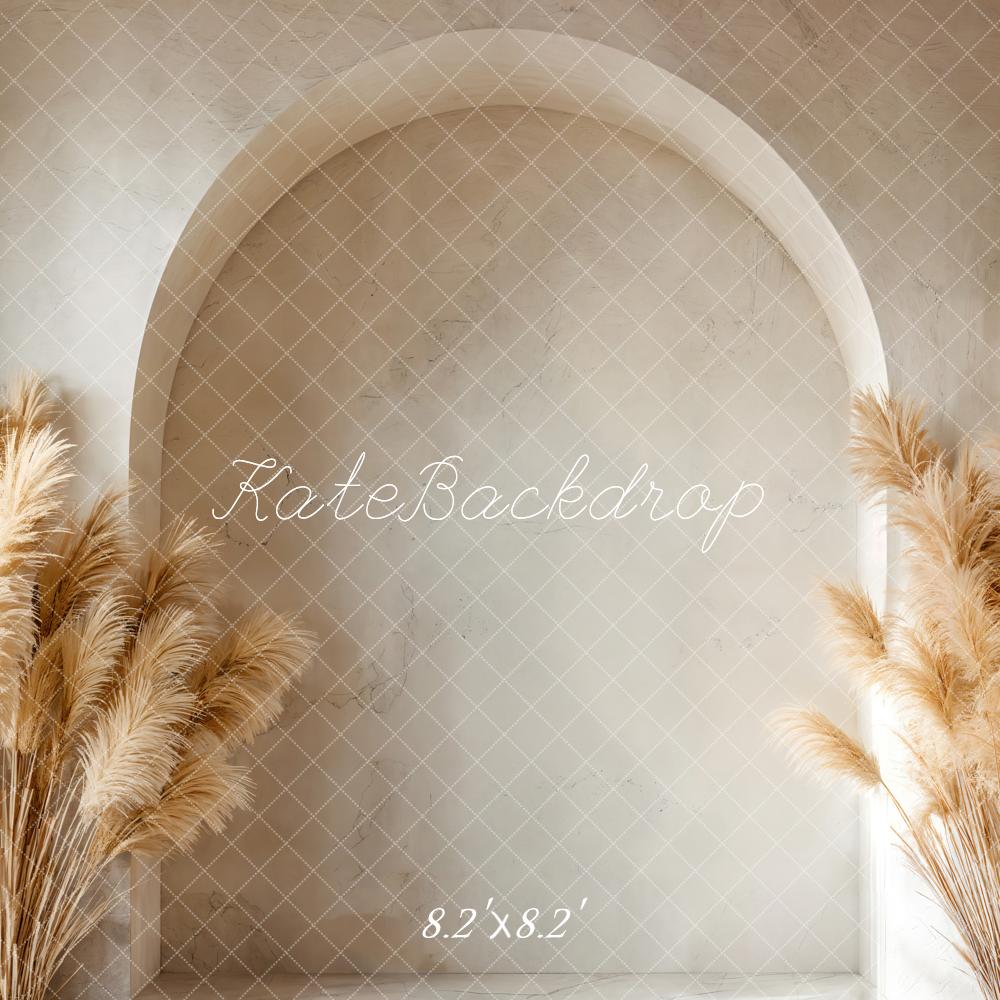 Kate Boho Pampas Grass Arch Backdrop Designed by Emetselch