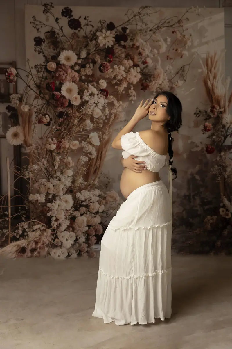 Fondo de pared de madera con diseño boho de caña de colores para interiores creado por Emetselch