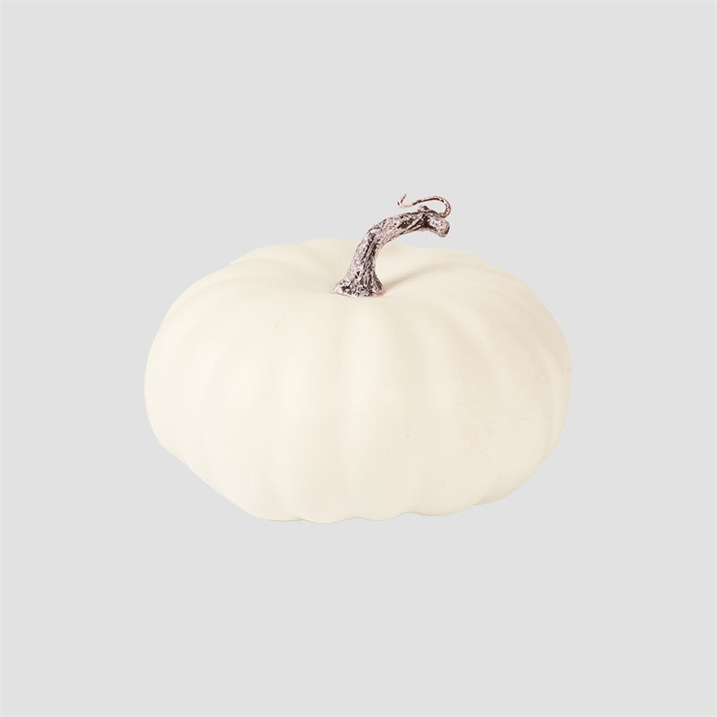Kate White Artificial Pumpkin(D ≈ 7.87"  H ≈ 5.12") for Photography