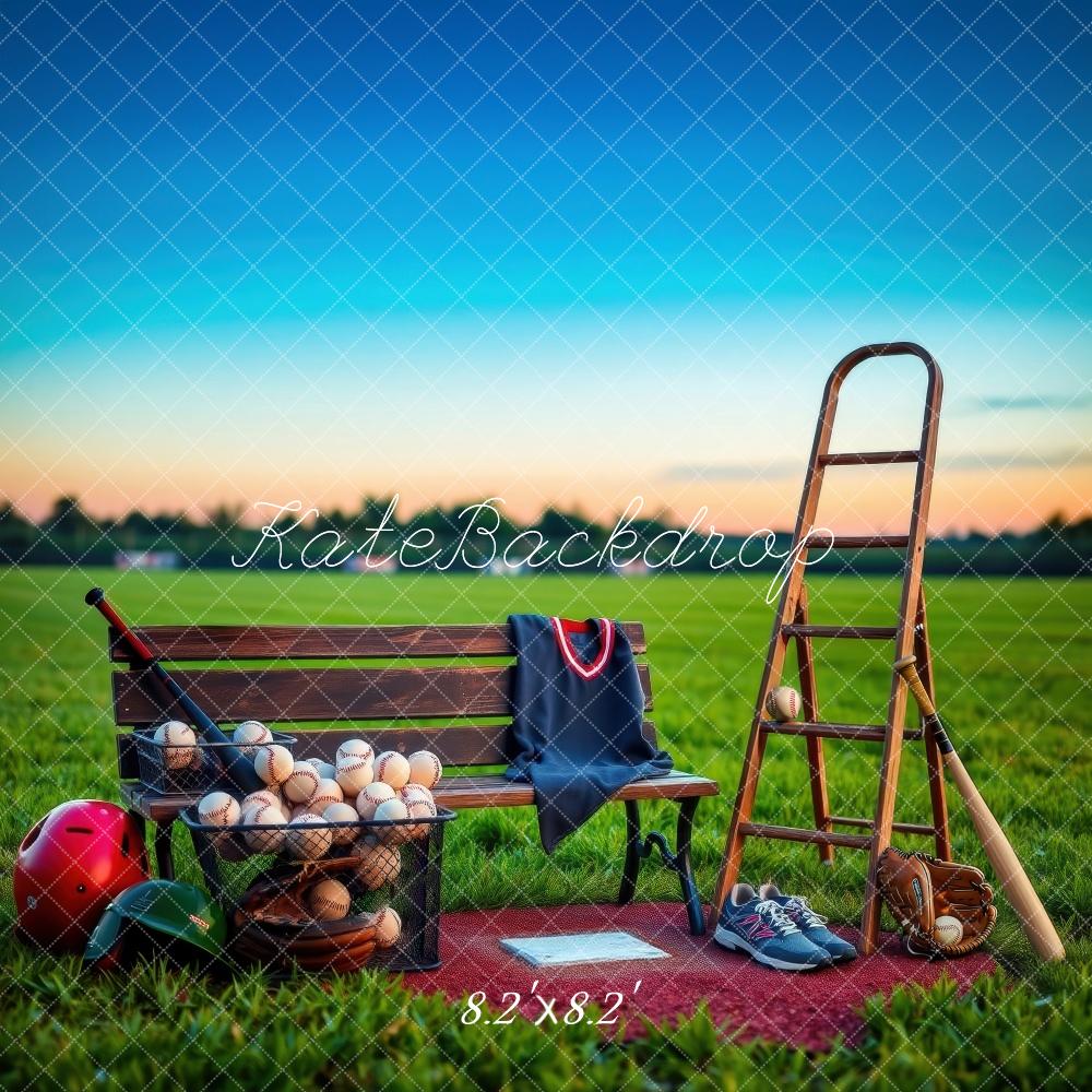 Silla de campo de béisbol de Sporrts con respaldo de escalera diseñada por Laura Bybee