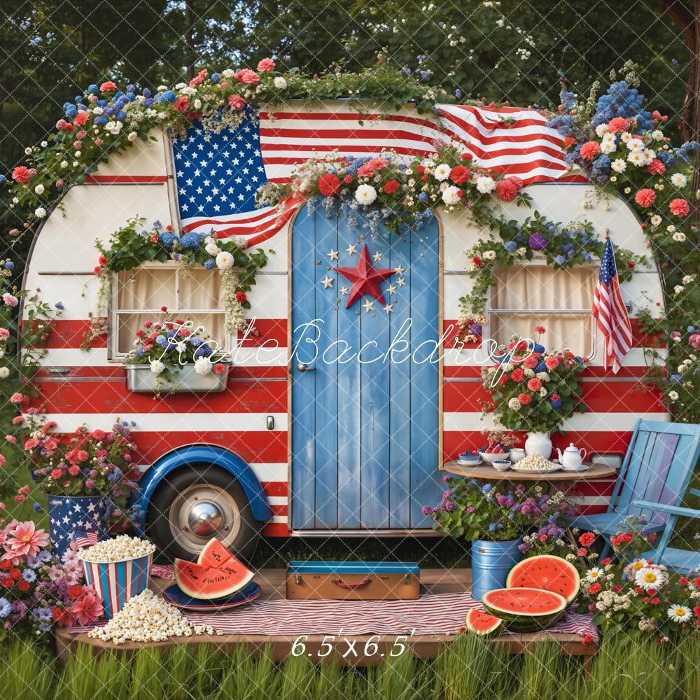 Día de la Independencia Camper Fondo de Sandía