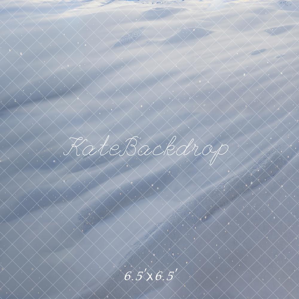 Lichtgrijze sneeuwvloer Foto Achtergrond Is ontworpen door Kateemaakt door