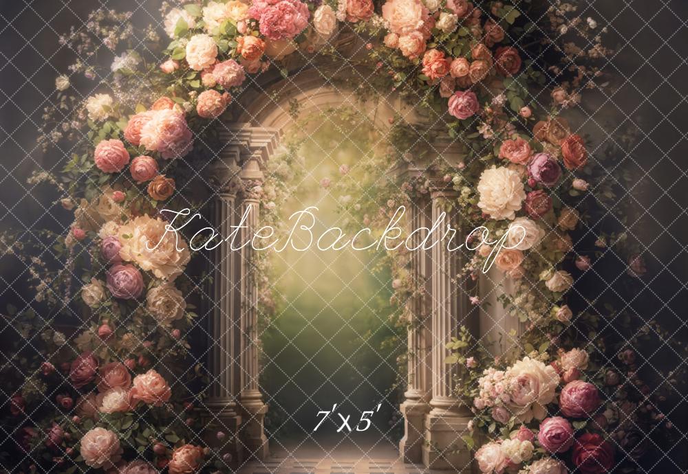 Fondo de Jardín con Arco de Flores de Arte Fino Designed by Emetselch