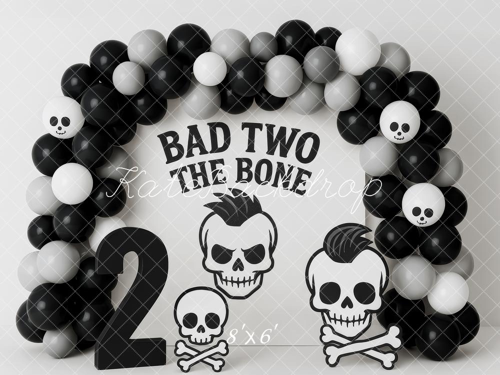 Cake Smash Rock Skull Balloon Arch Backdrop Designed by Patty Roberts