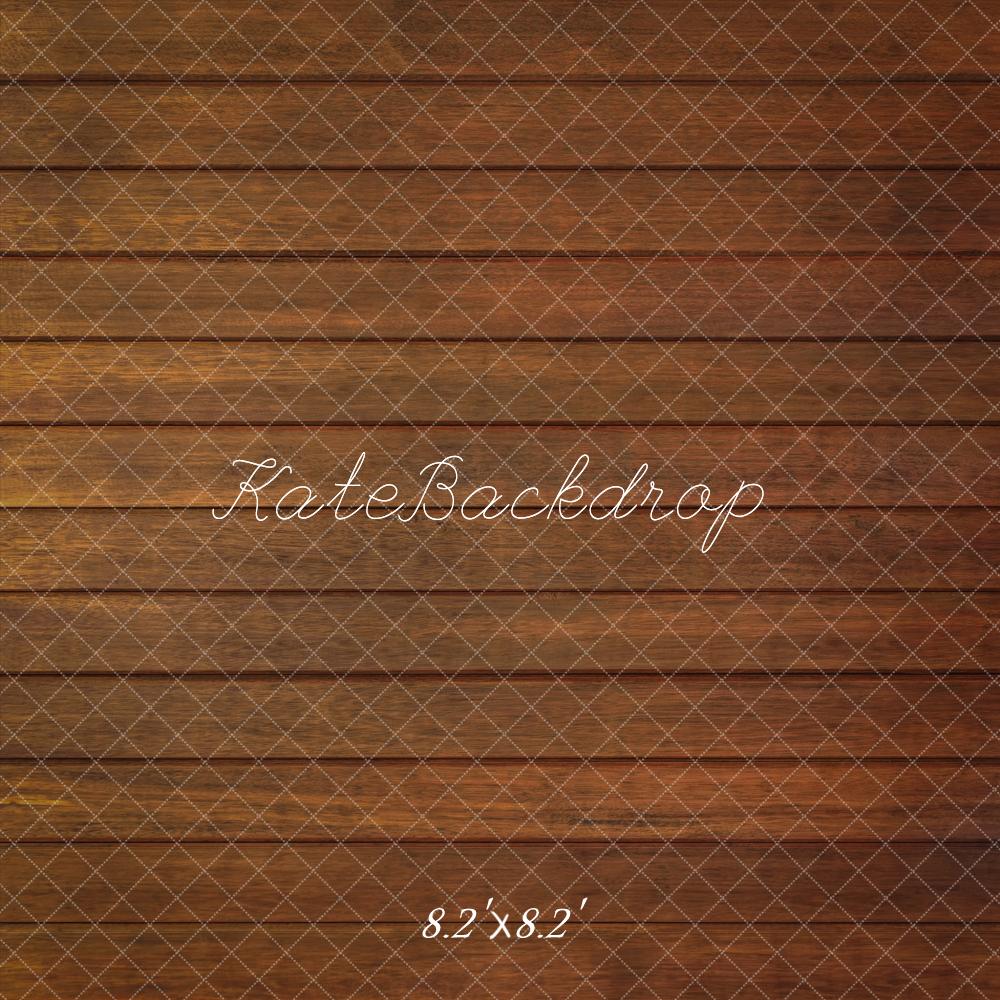 Kate Brown Wooden Wall Floor Backdrop Designed by Kate Image