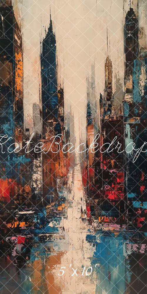 Kate Sweep Abstract Urban Cityscape Backdrop Designed by Emetselch