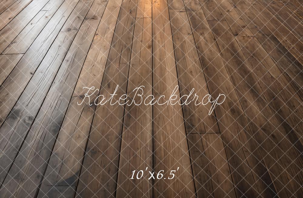 Kate Brown Wood Floor Printed Backdrop Printed Backdrop Designed by Kate Image