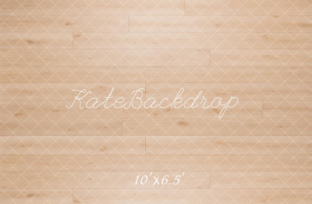 Kate Light Wood Plank Floor Printed Backdrop Printed Backdrop Designed by Kate Image