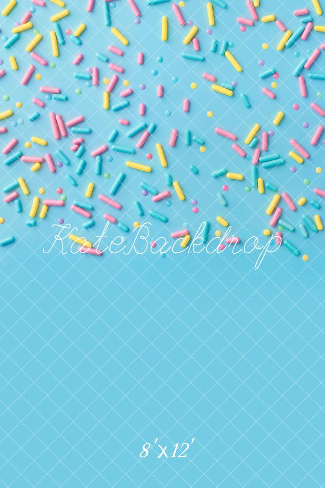 Kate Blue Pastel Sprinkles Backdrop Designed by Kate Image