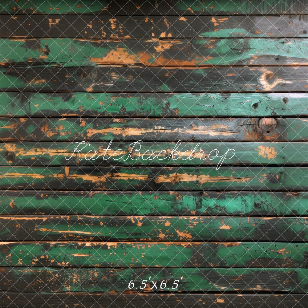 Fondo de Piso de Madera Verde Rústico Diseñado por Mini MakeBelieve