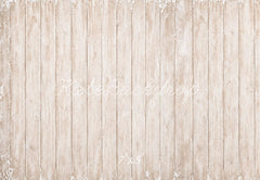 Kate Light Beige Vintage Wood Plank Floor Printed Backdrop Designed by Kate Image