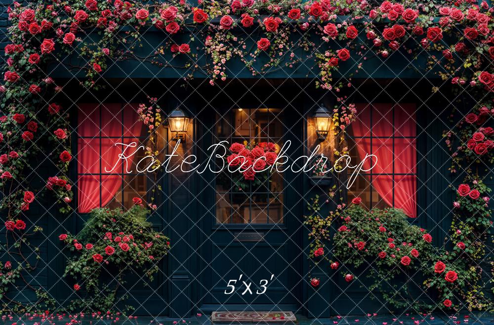 Romantische Nacht Rozenhuis Foto Achtergrond Designed by Emetselch