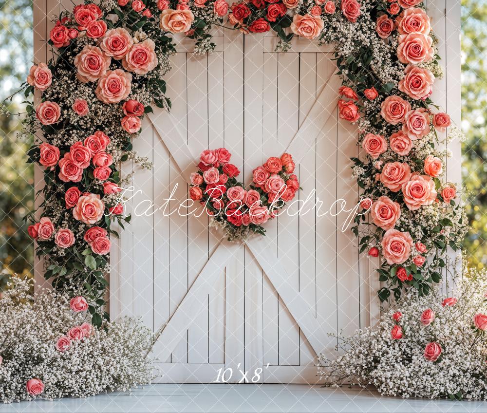 Kate Valentine Flower Arch Rustic Wedding Backdrop Designed by Emetselch
