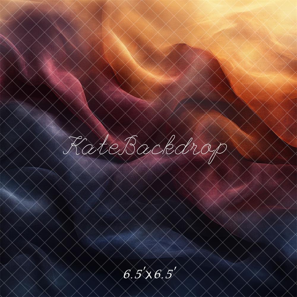 Kate Abstract Gradient Fabric Orange Backdrop Designed by Mini MakeBelieve