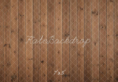 Kate Brown Wooden Plank Floor Printed Backdrop Designed by Emetselch