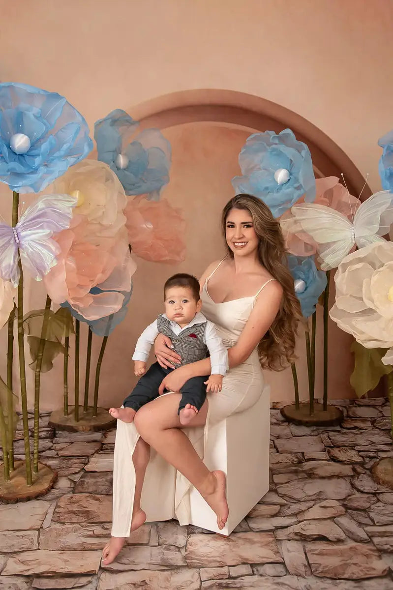 Kate Boho Art Arch Wall Backdrop Designed by Kate Image(note:with a little reddish brown)