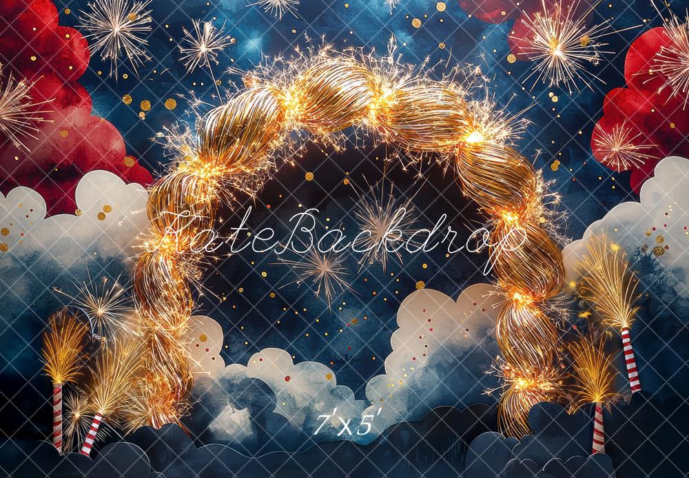 Kate Independence Day Fireworks Sparkler Arch Backdrop Designed by Mini MakeBelieve