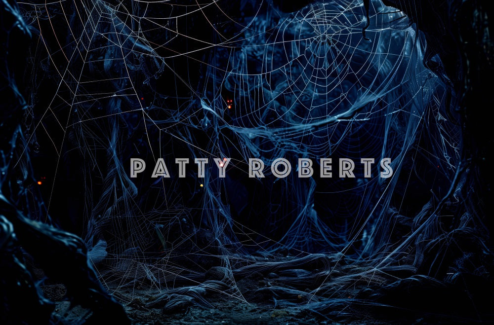 Kate Halloween Scary Spider Web Backdrop Designed by Patty Robert