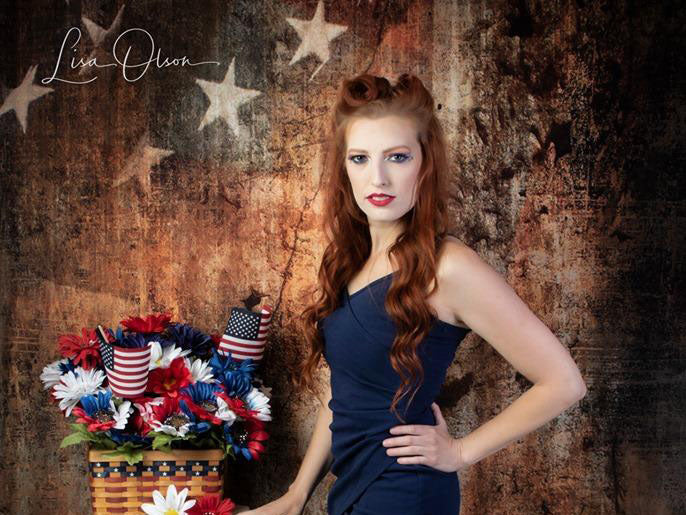 Kate Texture US Flag Backdrop for photography - Kate Backdrop