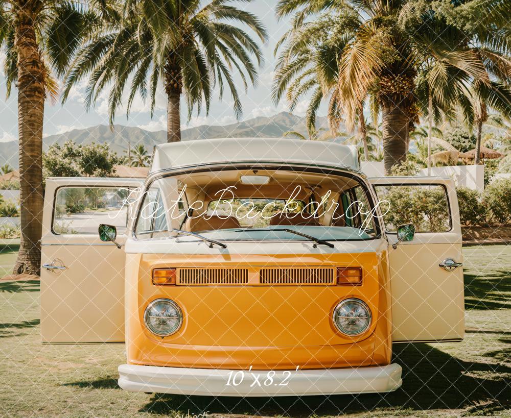 Sfondo Retro Van Estivo da Spiaggia progettato da Emetselch