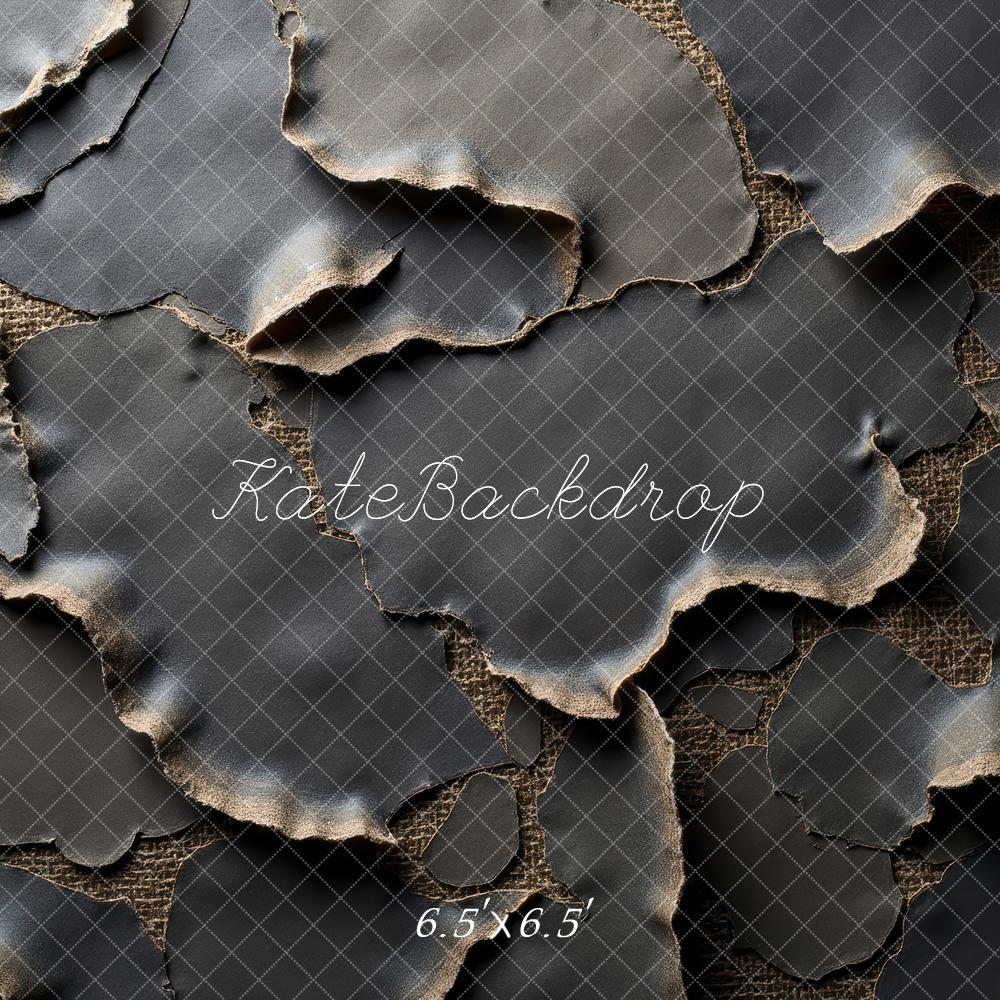 Kate Abstract Texture Ripped Leather Backdrop Designed by Laura Bybee