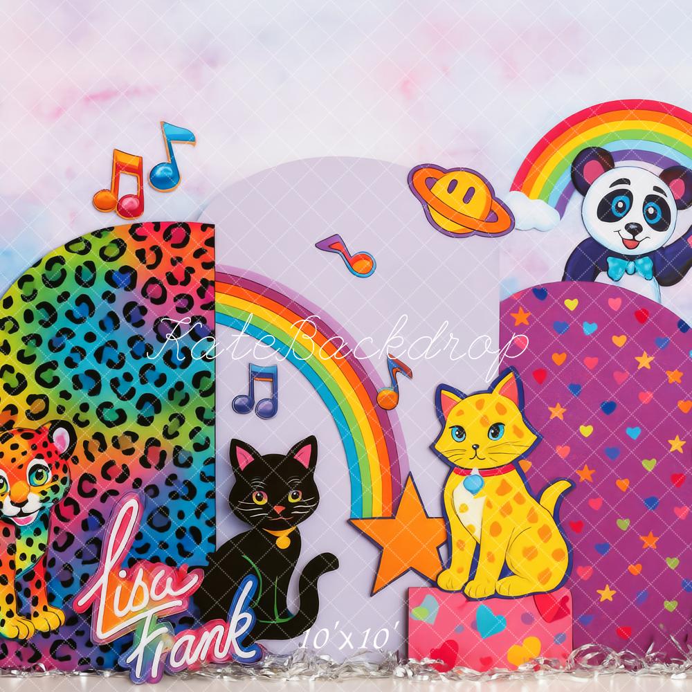 Cake Smash Kleurrijke Dieren Luipaard Foto Achtergrond Designed by Patty Roberts