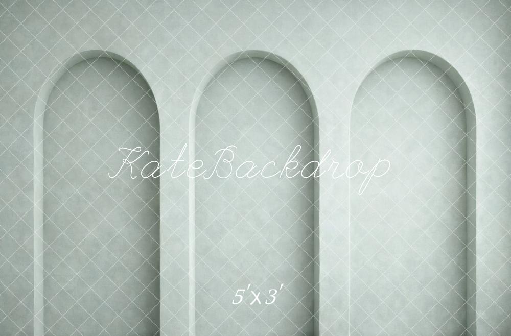 Kate Mint Green Arch Wall Printed Backdrop Designed by Vertigo Productions