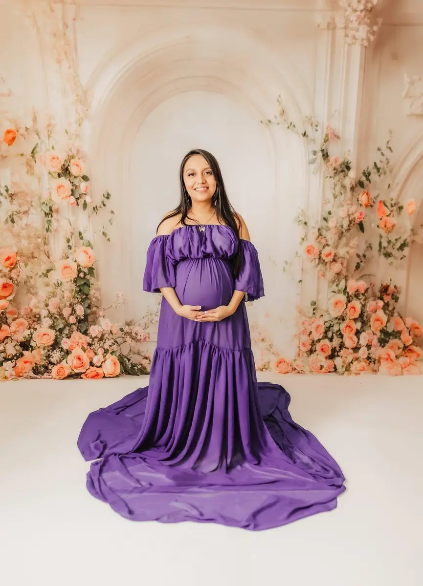 Spring Bruidsboeket Witte Boogmuur Foto Achtergrond Ontworpen door Emetselch