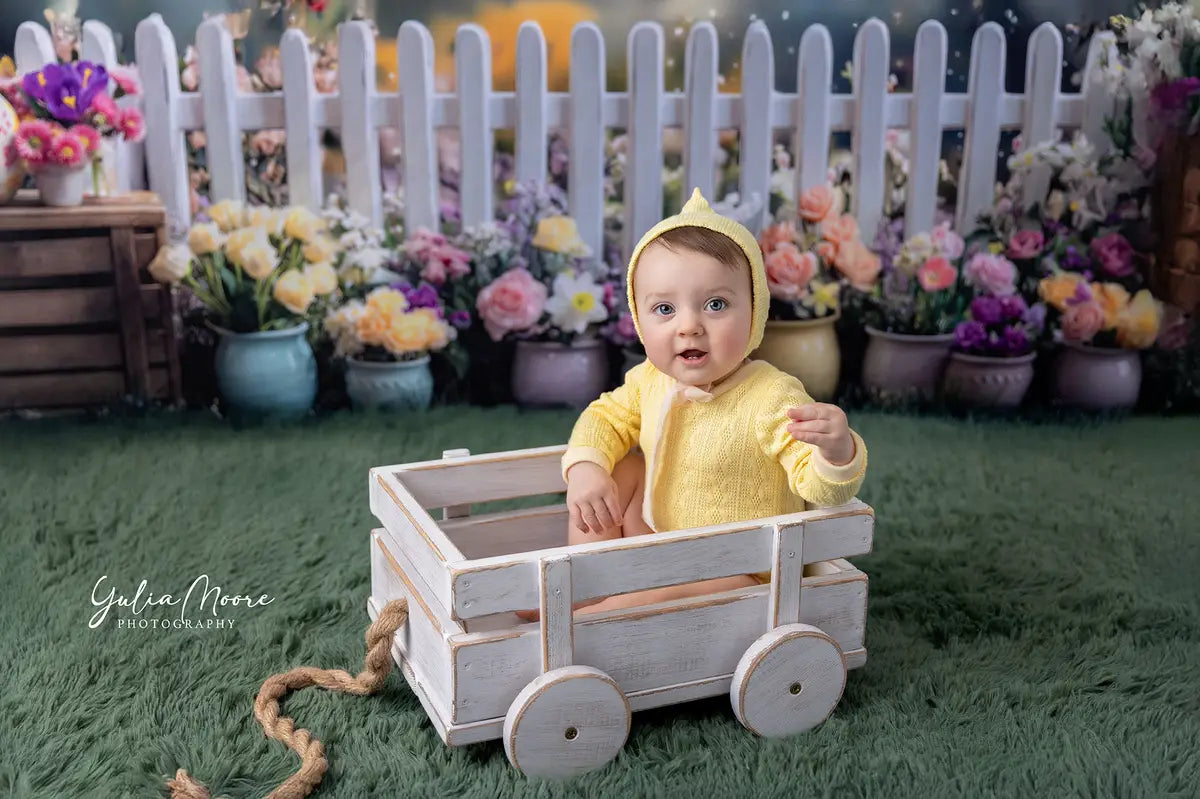 Fondo de Cerca Floral de Primavera Diseñado por Mini MakeBelieve