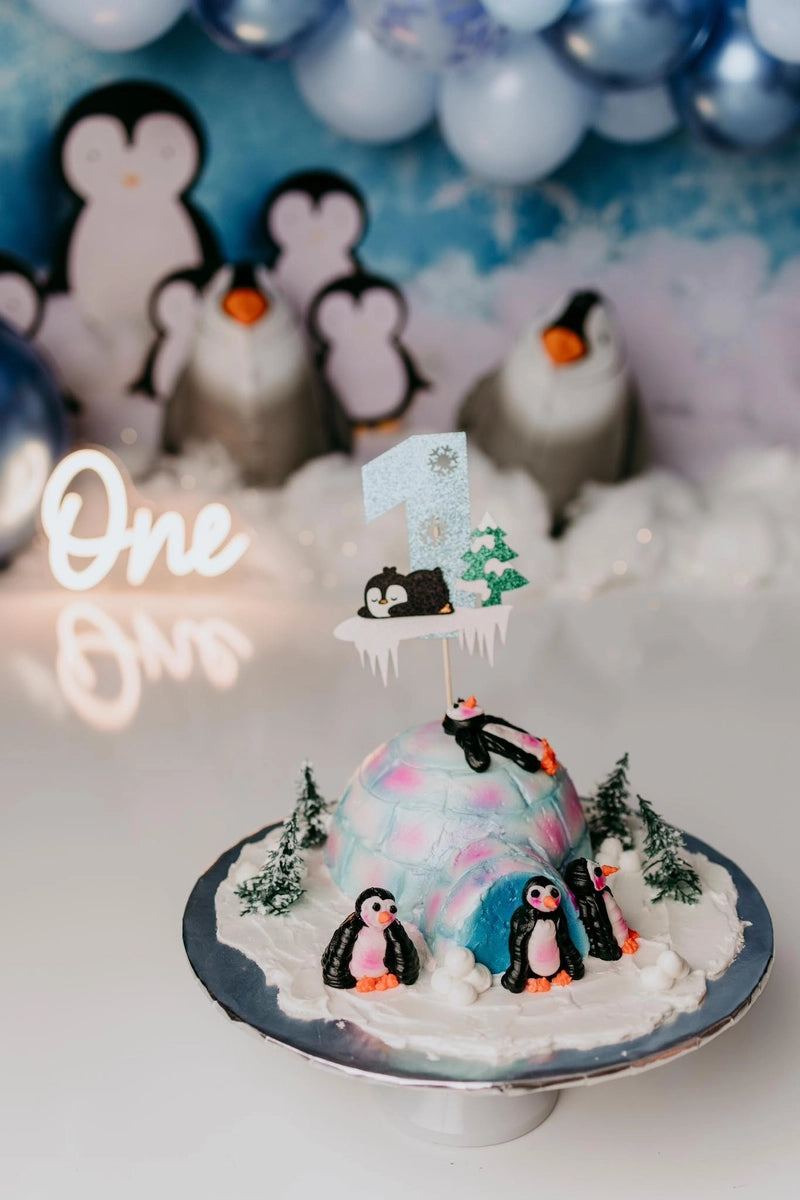 Kate Winter Penguins Backdrop Designed by Melissa King