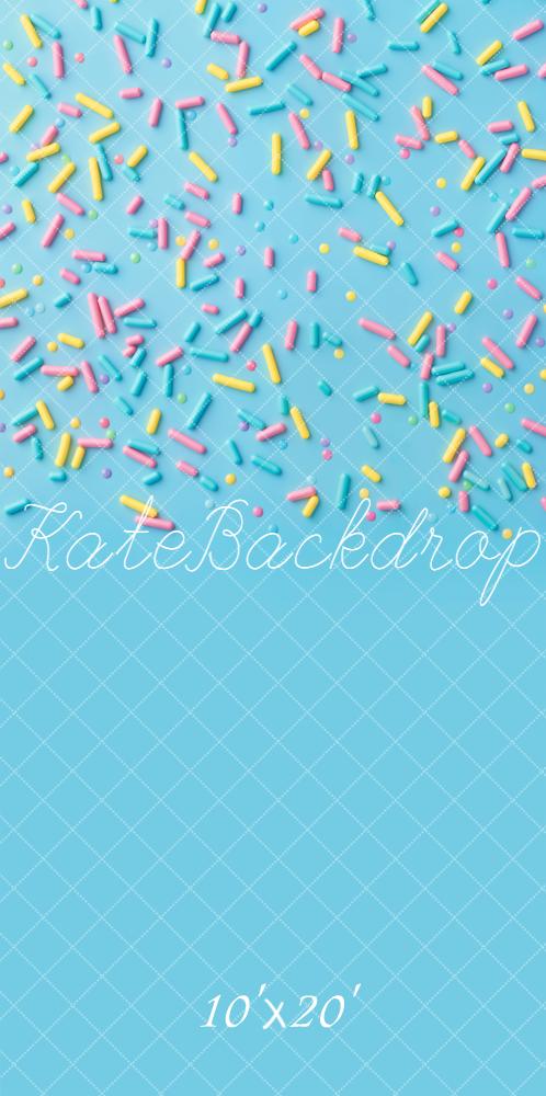 Kate Blue Pastel Sprinkles Backdrop Designed by Kate Image